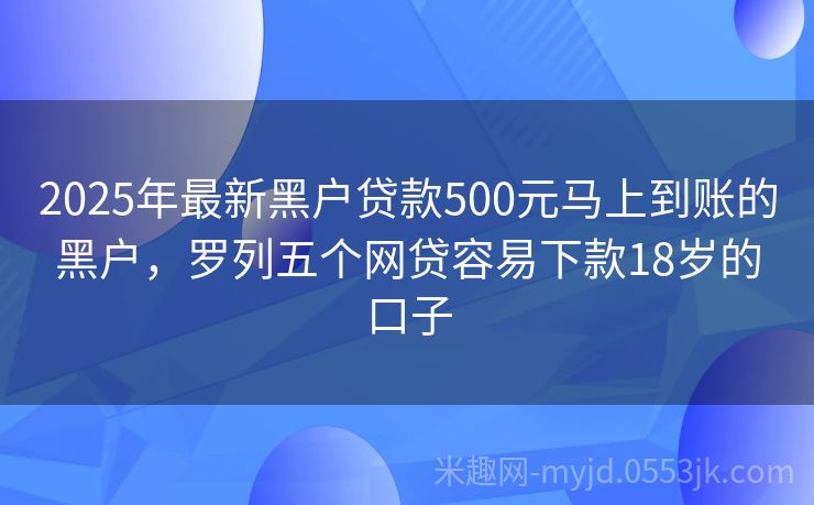 2025年黑戶最新口子申請指南，初學者與進階用戶通用步驟